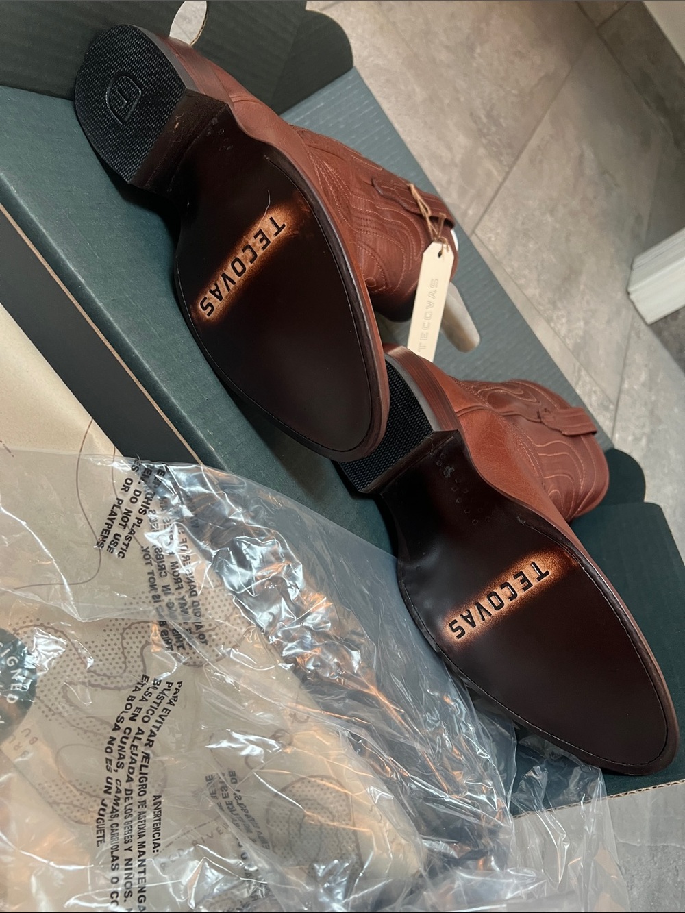 Tecovas Brown Leather Women’s The Jamie Boots - Picture 5 of 7